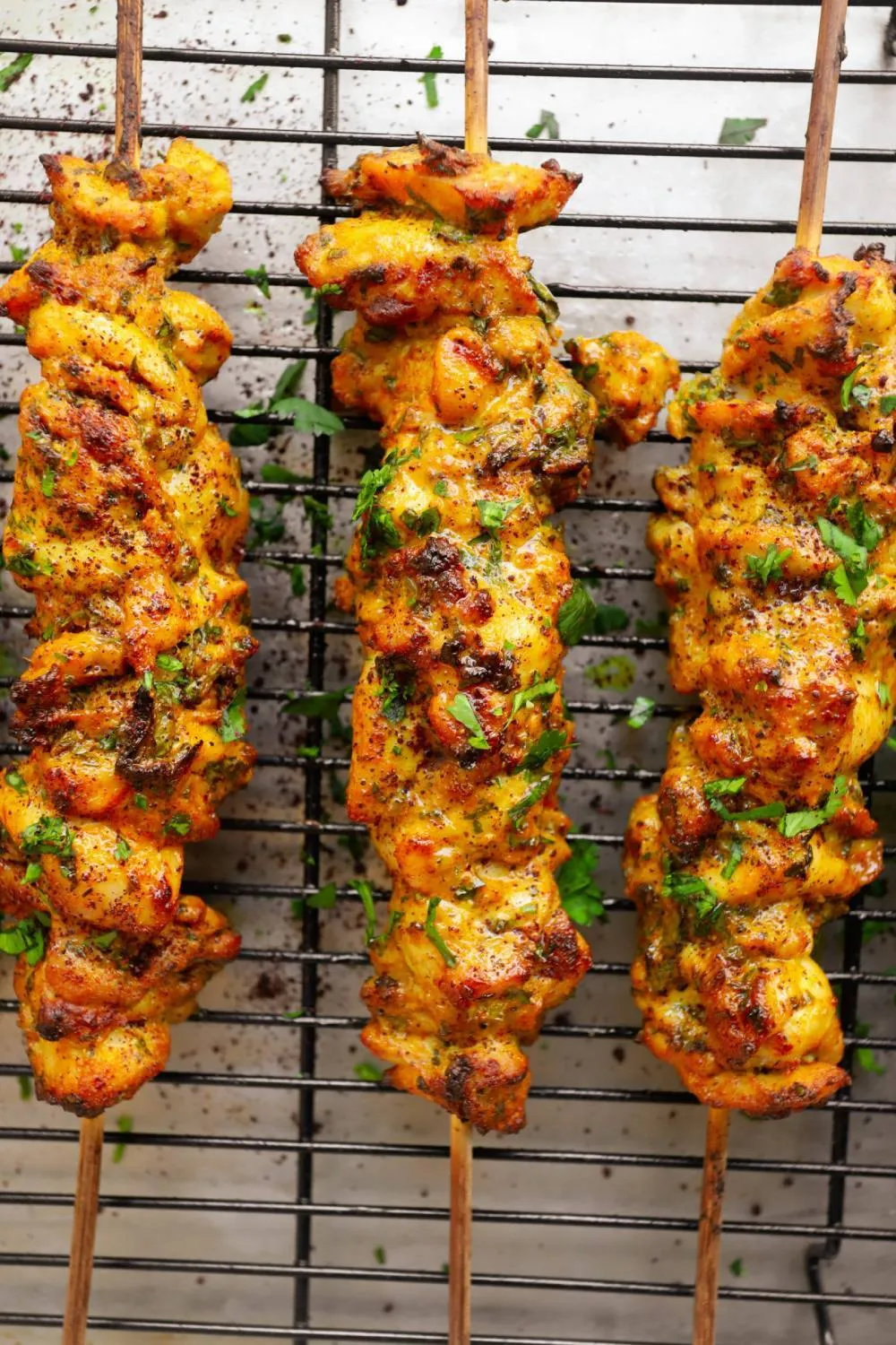 O que significa I want to eat chicken skewers ? - Pergunta sobre