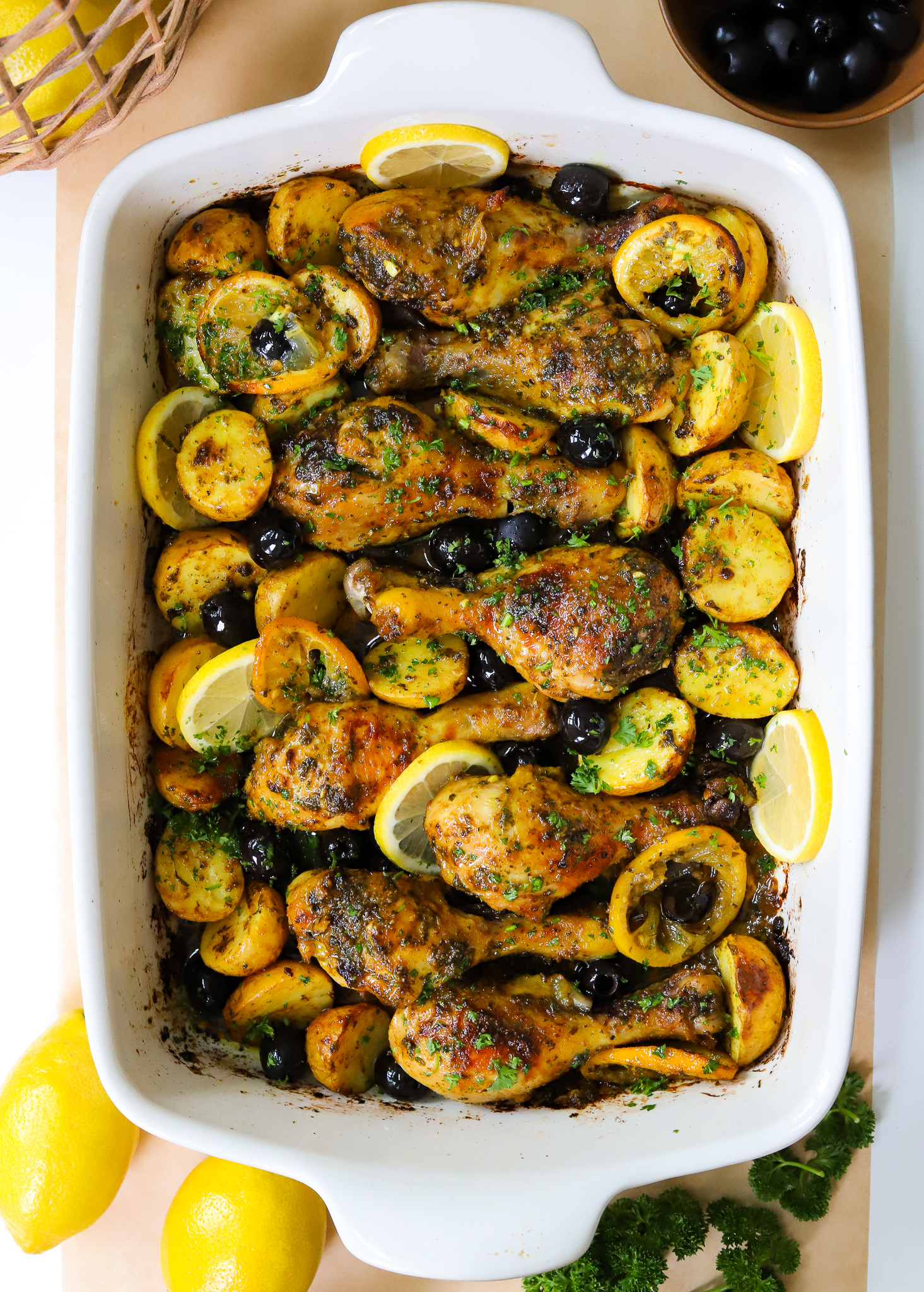 One Pan Moroccan Chicken Bake