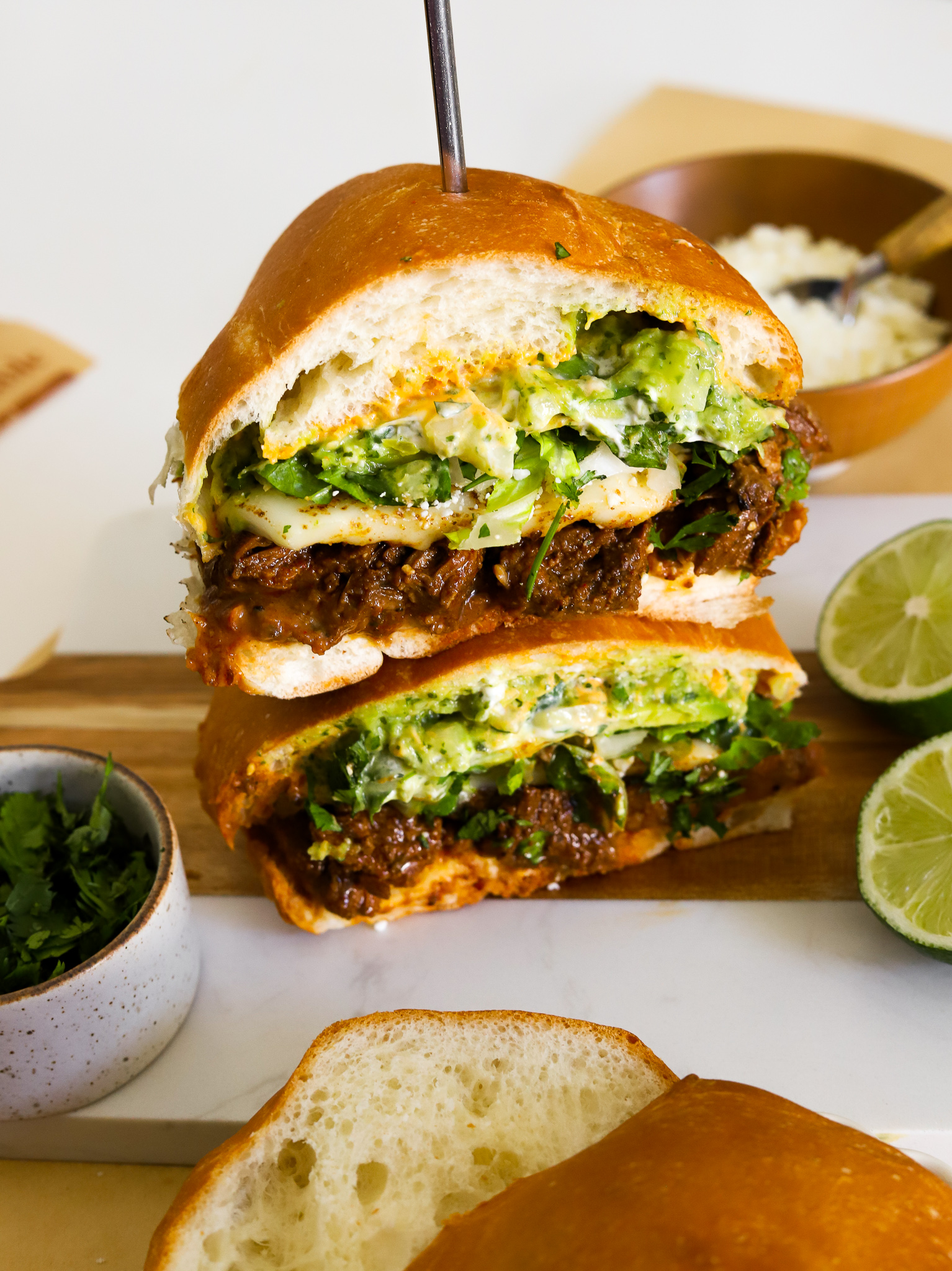 Torta De Asada Mexicana