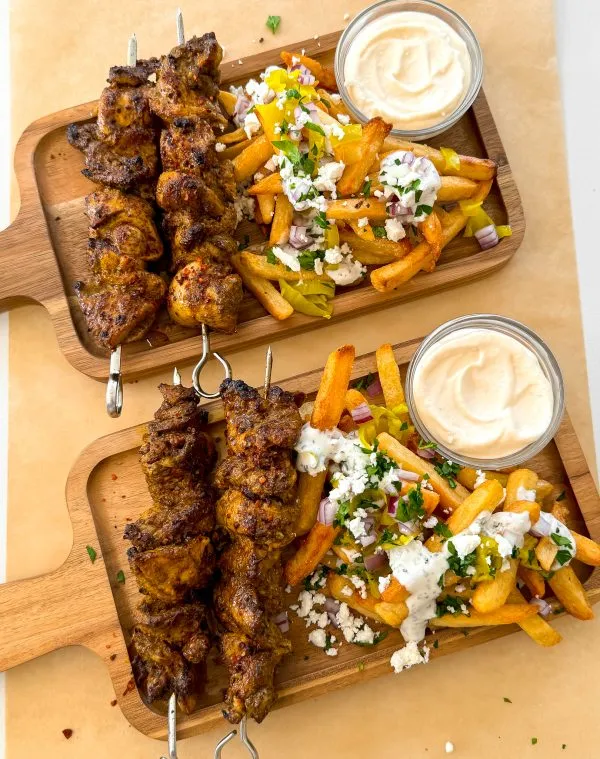 Air Fryer Chicken Shawarma Skewers Moribyan