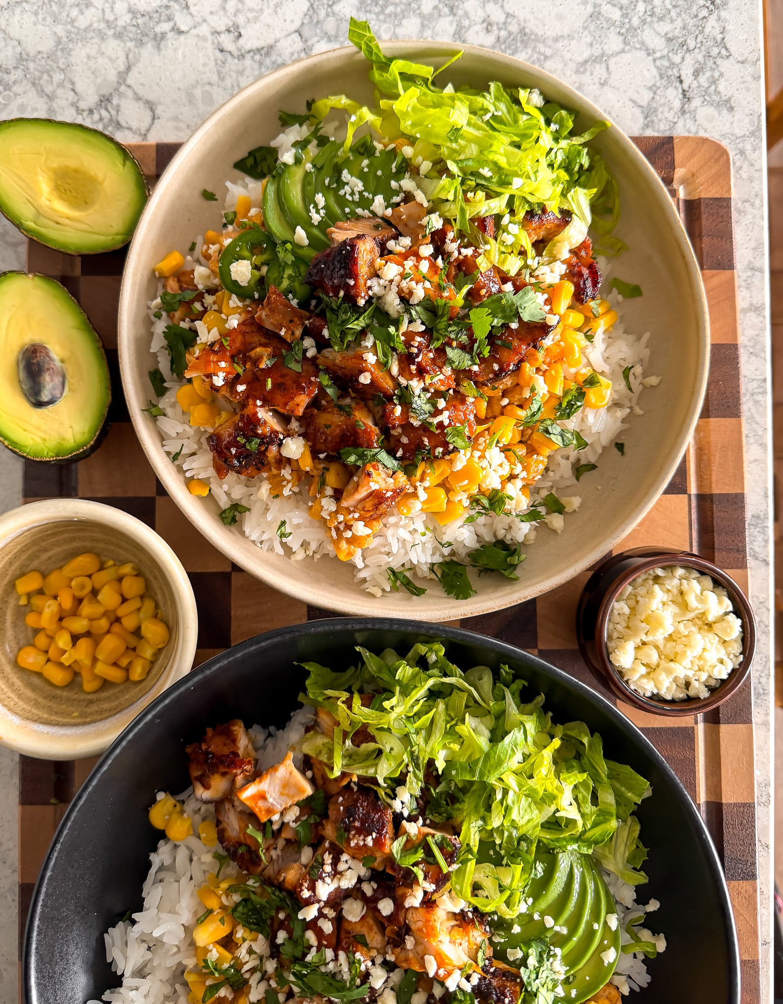 Mexican-Inspired Chipotle Chicken Elote Rice Bowl | Moribyan