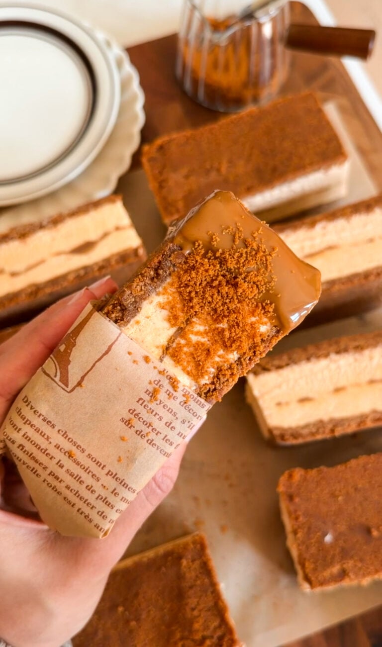 Pumpkin Biscoff Ice Cream Sandwiches